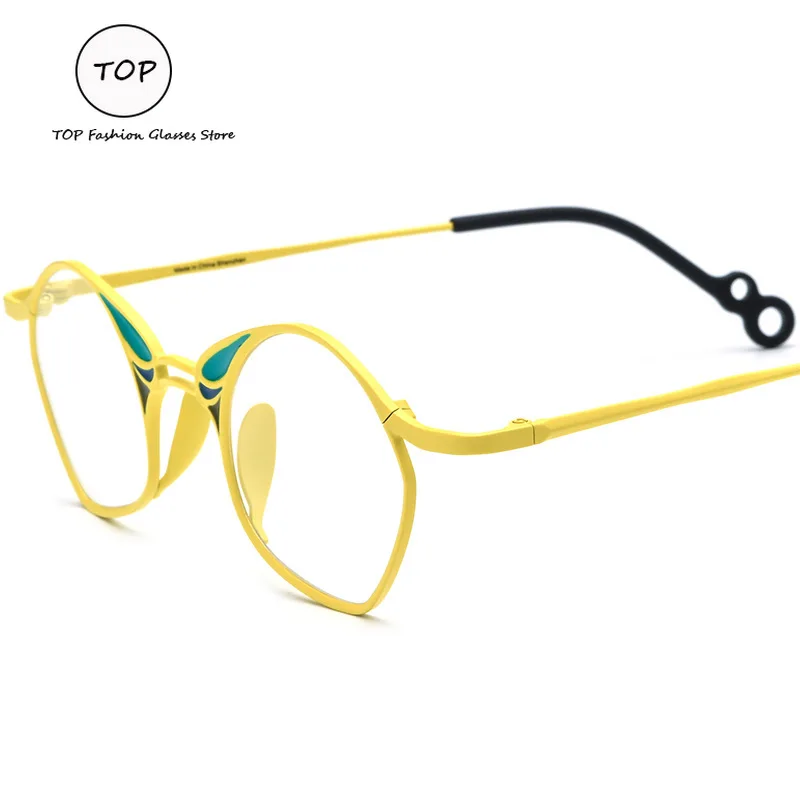 Цветные сверхлегкие титановые очки для близорукости оправа мужских и женских