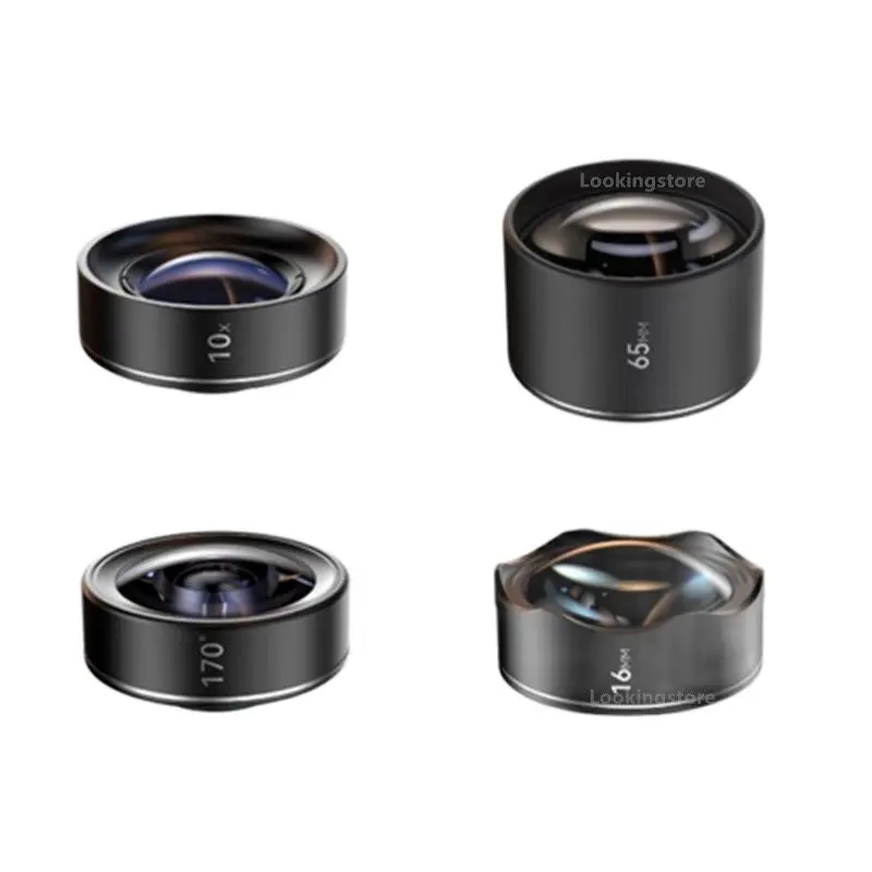 Набор анаморфных линз Fotorgear (10X/65 мм/16 мм/170 °) для iPhone 13 12 Mini Pro Max, широкоформатный видеорегистратор