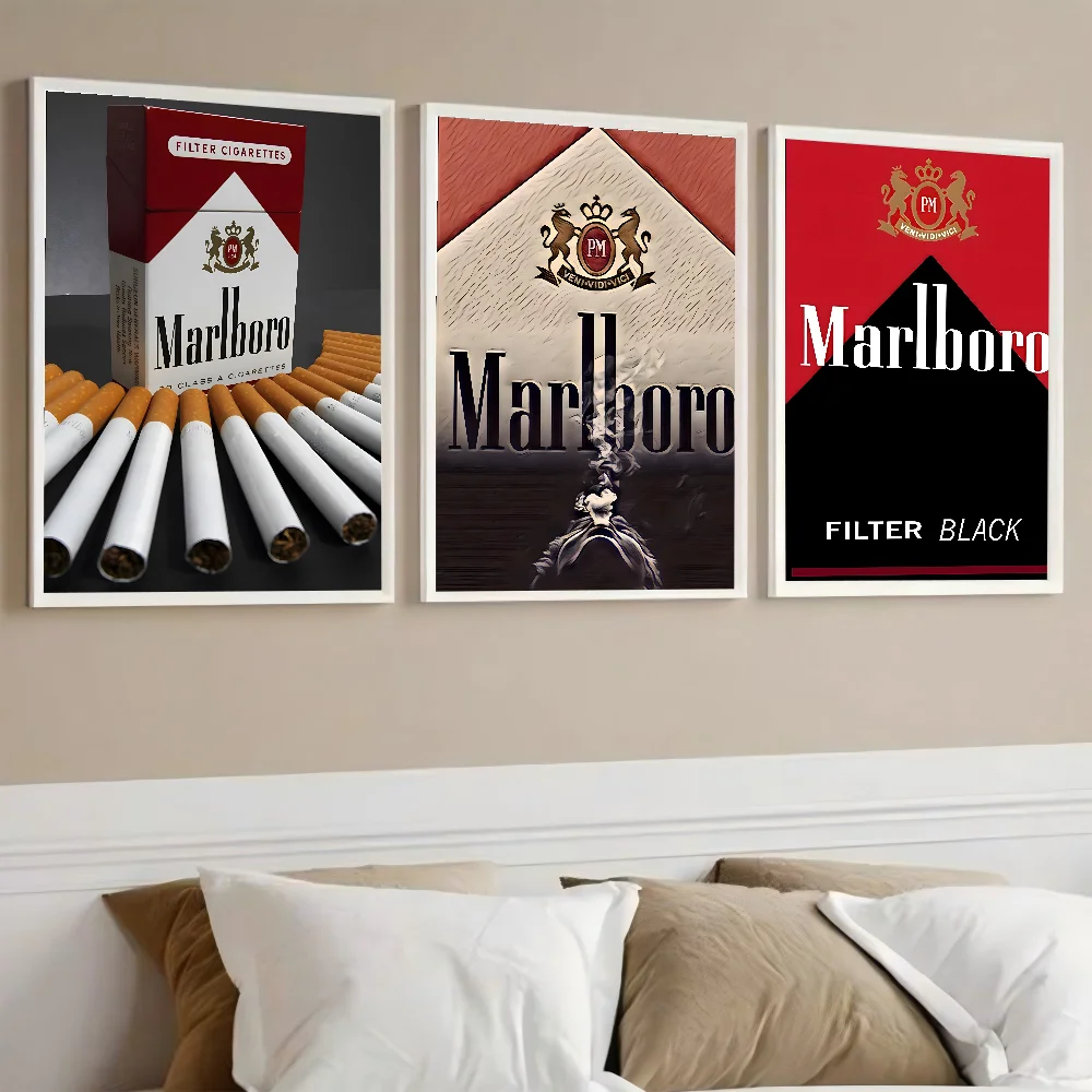 Cigarette Poster Paper Print Home Living Room Bedroom Entrance Bar Cafe Art Painting Decoration M-Marlboros-s