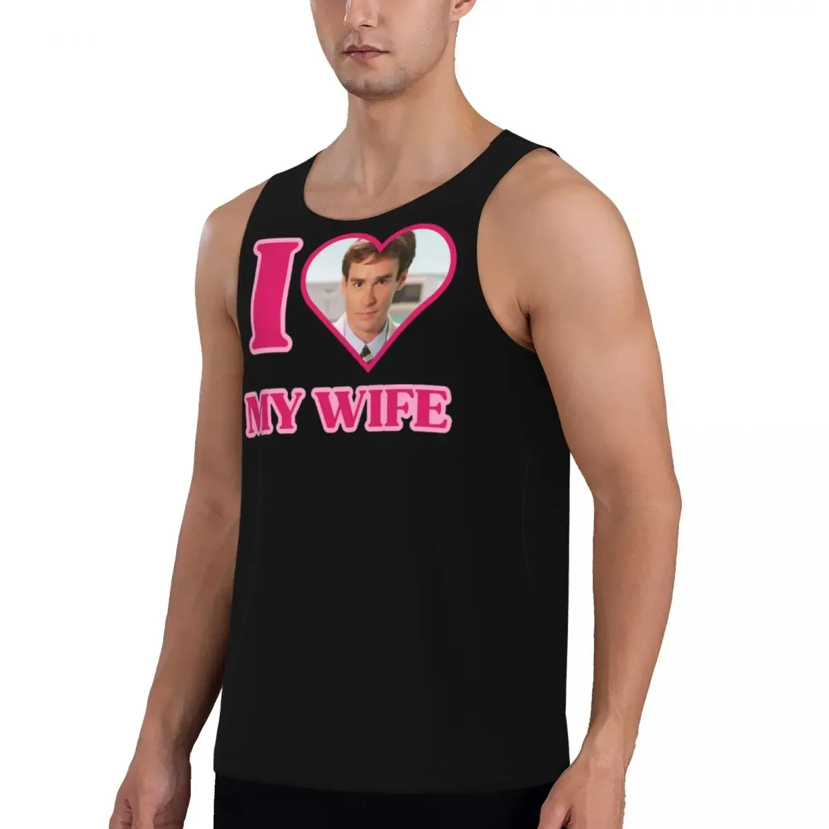 Фото Быстросохнущая дышащая майка без рукавов I Love James Wilson House MD Gym Tank Muscle для бодибилдинга №5