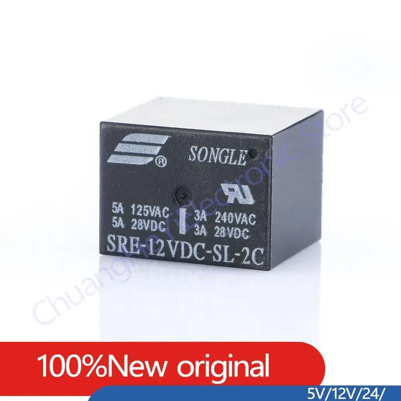 

5pcs Relay SRE-05VDC-SL-2C SRE-12VDC-SL-2C SRE-24VDC-SL-2C 5V 12V 24V 3A 240VAC 8PIN Relays Relais