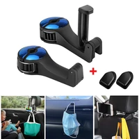 upgraded 2pcs car seat headrest hook seat back hanger with phone holder for bag handbag purse grocery cloth multifunction clips