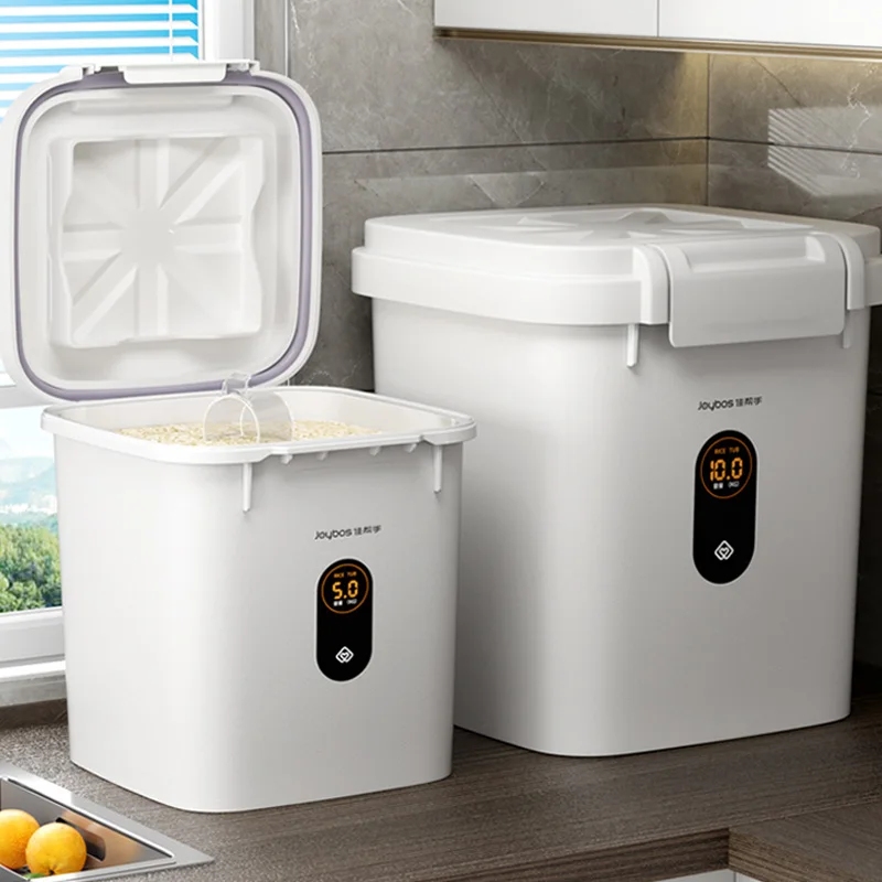 

Кухонный Контейнер 5/10 кг, герметичная емкость для риса с нанопокрытием, влагостойкая емкость для насекомых, герметичная банка для домашнег...