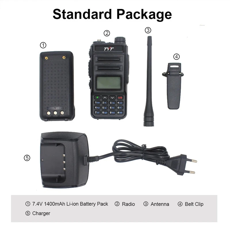2pcs TYT TH-UV88 Portable Radio Dual Band VHF 136-174MHz &ampamp UHF 400-480MHz VOX FM Transceiver Walkie Talkie 5W 200CH Scrambler - купить
