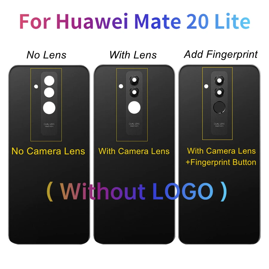 Задняя стеклянная крышка батарейного отсека для Huawei Mate 20 lite задняя корпуса
