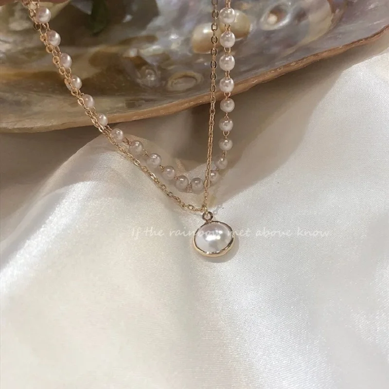 2023 New Ins Style Simple Double-layer Pearl Bracelet Women's Cool Fashion  Prevalent Hand Accessories