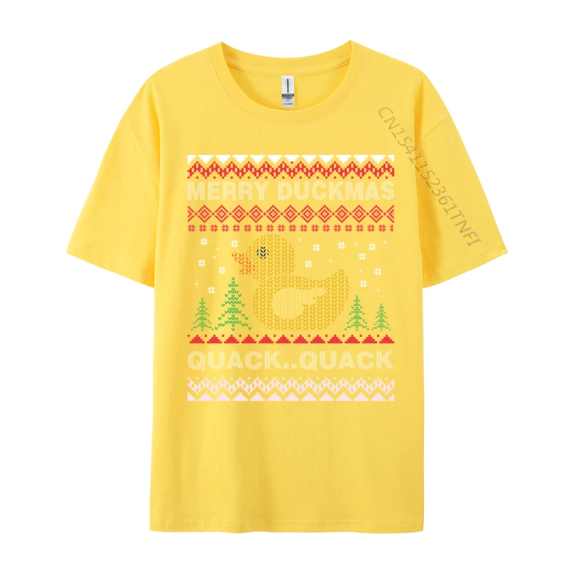 Rubber Duck Christmas Merry Duckmas Ducky Duckie T-Shirts Clothing 100% Cotton Classic Men Tees T Shirt