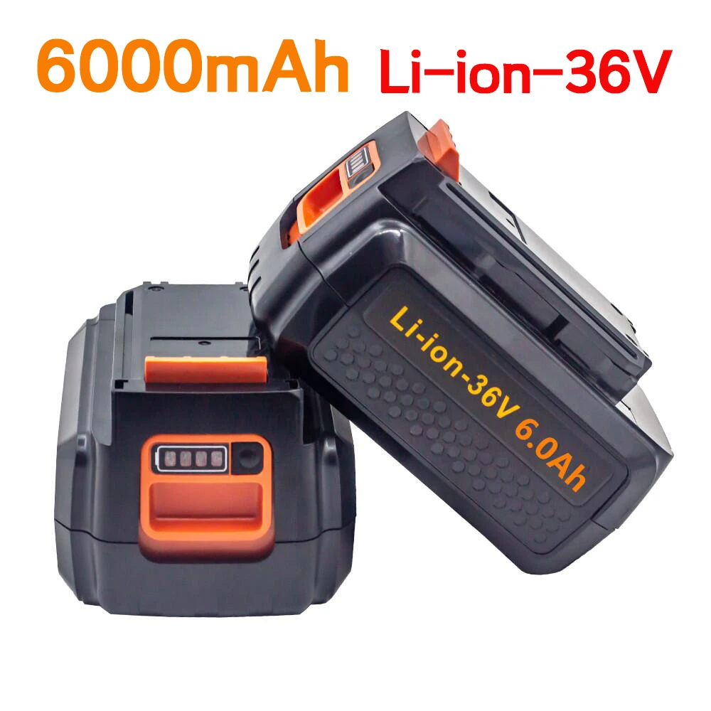 

Литий-ионная аккумуляторная батарея 100% для Black Decker 36 В/40 в 6000 мАч LBXR36 BL2036 LBX2040 LST136 LST420 LST220 L50