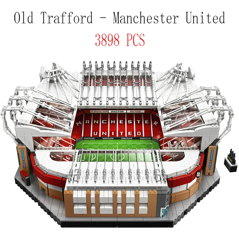 

3898PCS Old Trafford Manchester Model Football Field Stadium Building Blocks Bricks Christmas Toy Gift Birthday Compatible 10272