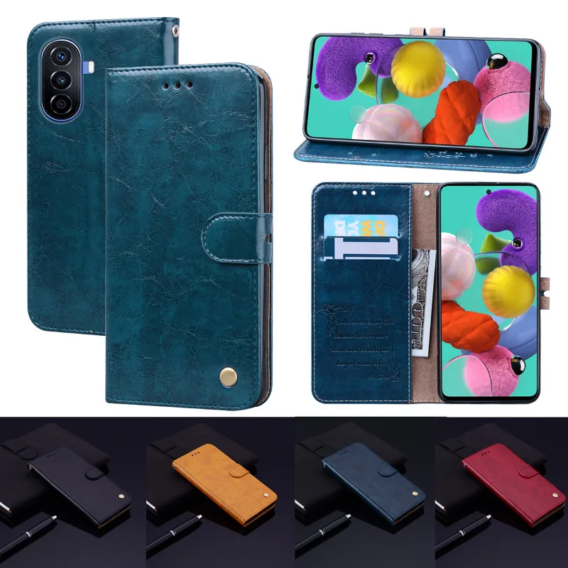 Кожаный флип-кошелек Huawei Nova держатель для карт Магнитный чехол-книжка NOVA Y70 Y 70 Plus