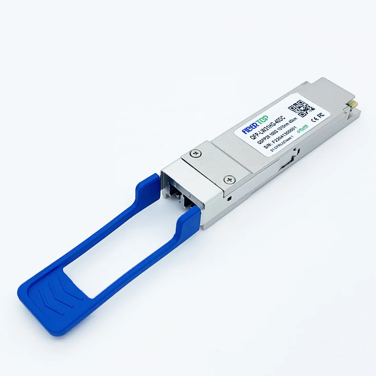 

Fibertop For Mellanox MMA1L10-CR-40 Compatible 100GBASE-ER4 QSFP28 1310nm 40km LC SMF Optical Transceiver Module