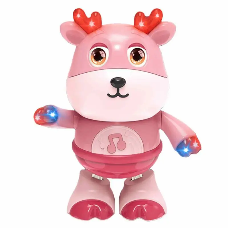 

Танцующий олень, игрушка, универсальный танцующий олень, робот, многоразовые электрические танцевальные музыкальные игрушки, многофункциональная музыкальная прогулка