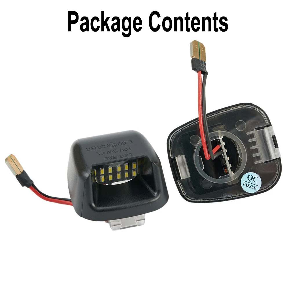 

LED Lamp White Light Stylish 12V Accessories Bright White Hot Sale License Number License Plate Light Plug And Play