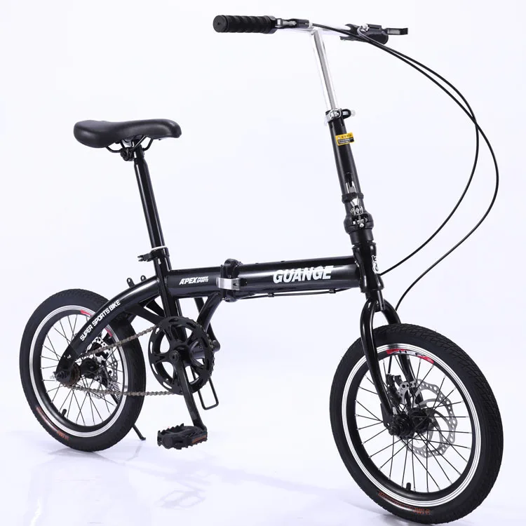 

Folding Bicycles Without Installation of Children's Students 16 Inches To Carry Single-speed Double Disc Brakes