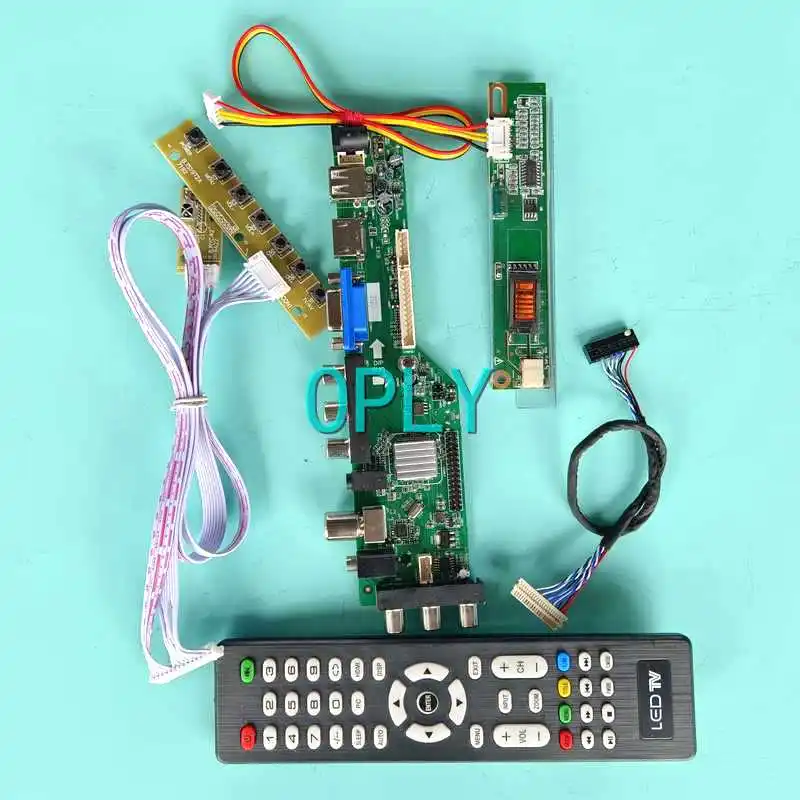 

Fit LP121X04 LP121X05 LP121X1 DVB Digital Matrix Controller Board 12.1" Kit 20Pin LVDS 1024*768 1-CCFL HDMI-Compatible VGA AV RF