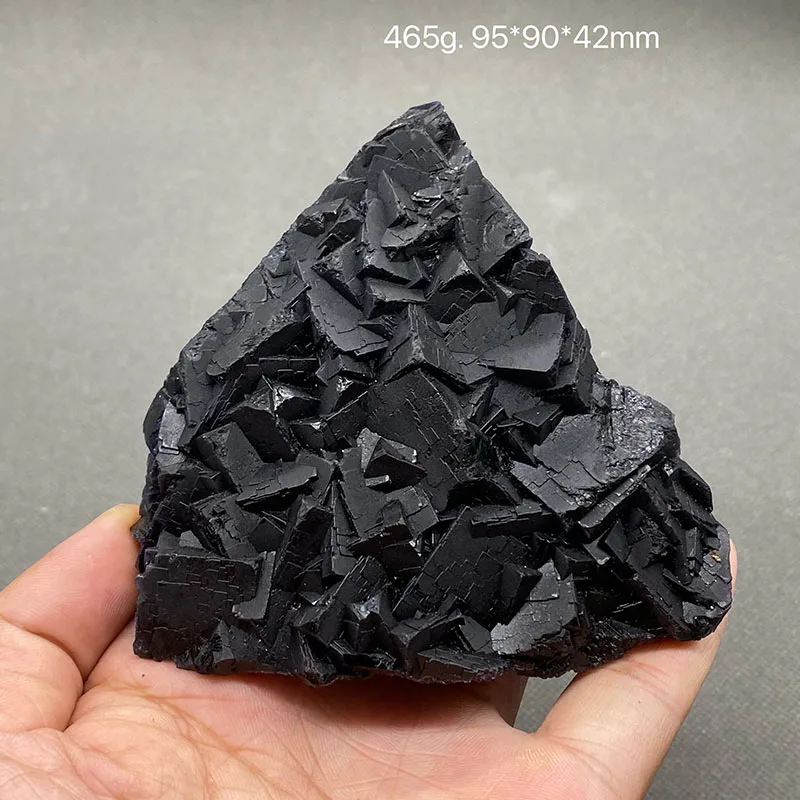 100% натуральный пакистанский флюорит черной розы (флуоресцентный эффект Красного