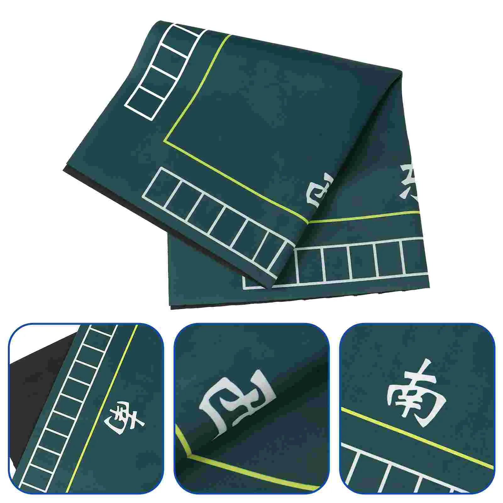 

Mahjong Tablecloth Mat Square Card Games Majiang Tabletop Mats Gaming Board Slipping Resistant Dominos Tops