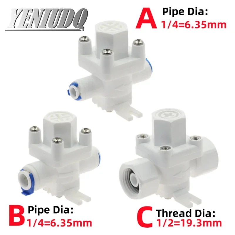 

Предохранительный клапан давления воды 1/2", белый/синий, пластик/металл
