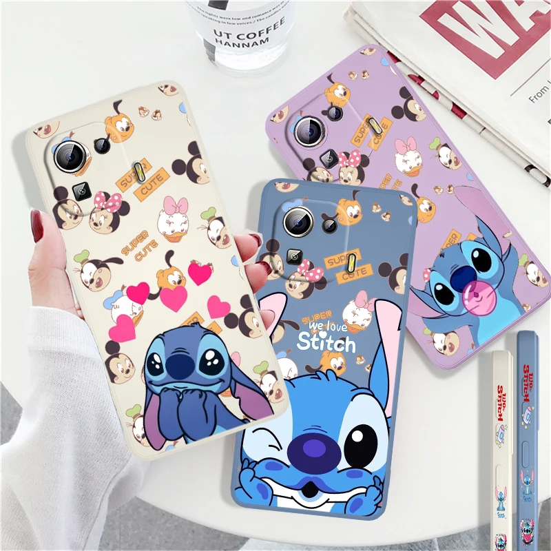 

Lilo & Stitch Disney Art Phone Case For Xiaomi Mi Poco X4 M4 F4 GT 12 11 11i 11T 10T 9 SE Ultra Lite Pro Liquid Left Rope