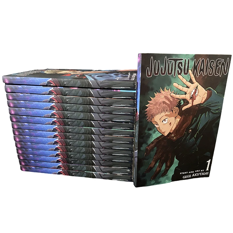 

15 Books/Set Anime Jujutsu Kaisen Japan Youth Teens Fantasy Science Mystery Suspense English Version Manga Comic Book