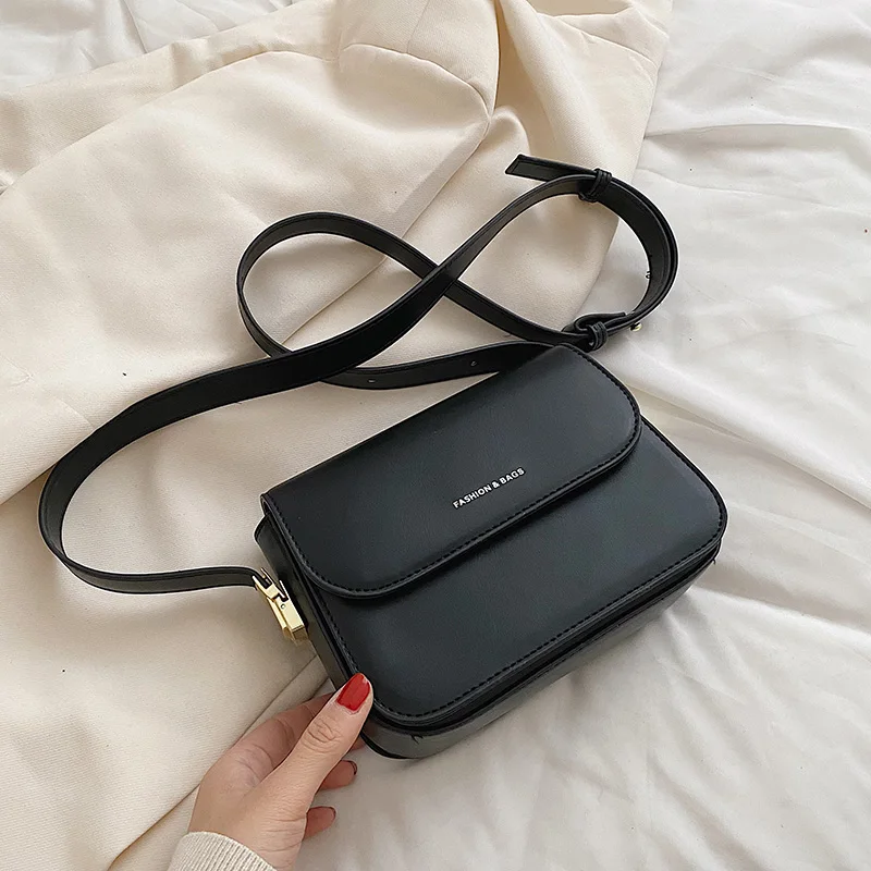 

Small PU Leather Flap Crossbody Bags for Women 2022 Summer Trendy Shopper Simple Branded Luxury Shoulder Side Sling Bag Handbags