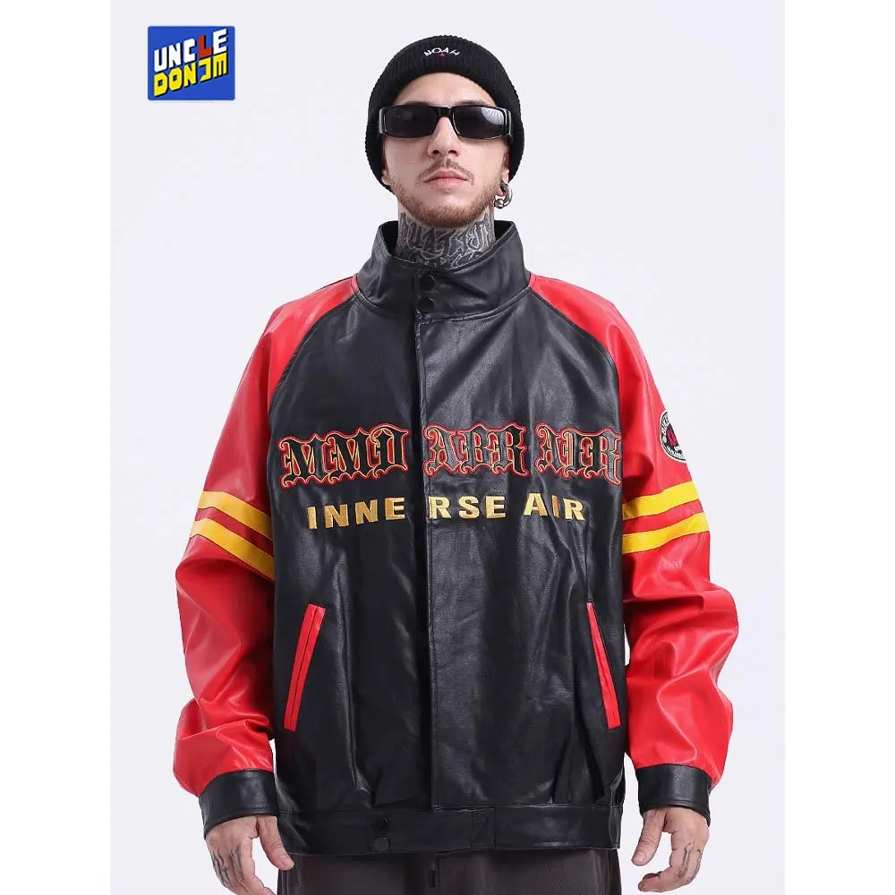 

PU leather biker jacket men Moto & Biker coat men winter men clothing street wear motorcycle jacket men leather jacket