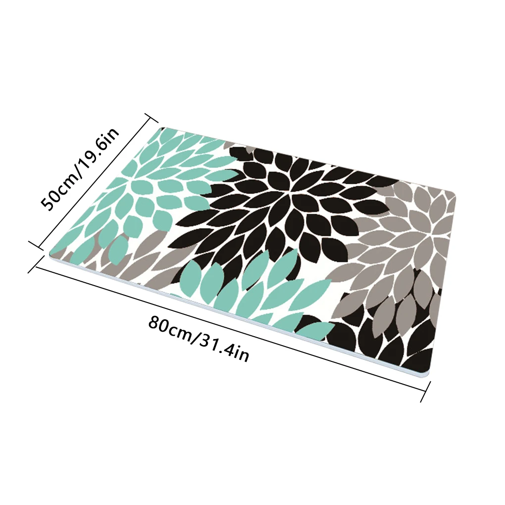 

Floor Carpet Bathroom Bohemian Style Non-slip Area Rug Living Room Water Absorbent Floor Mat 40x60cm