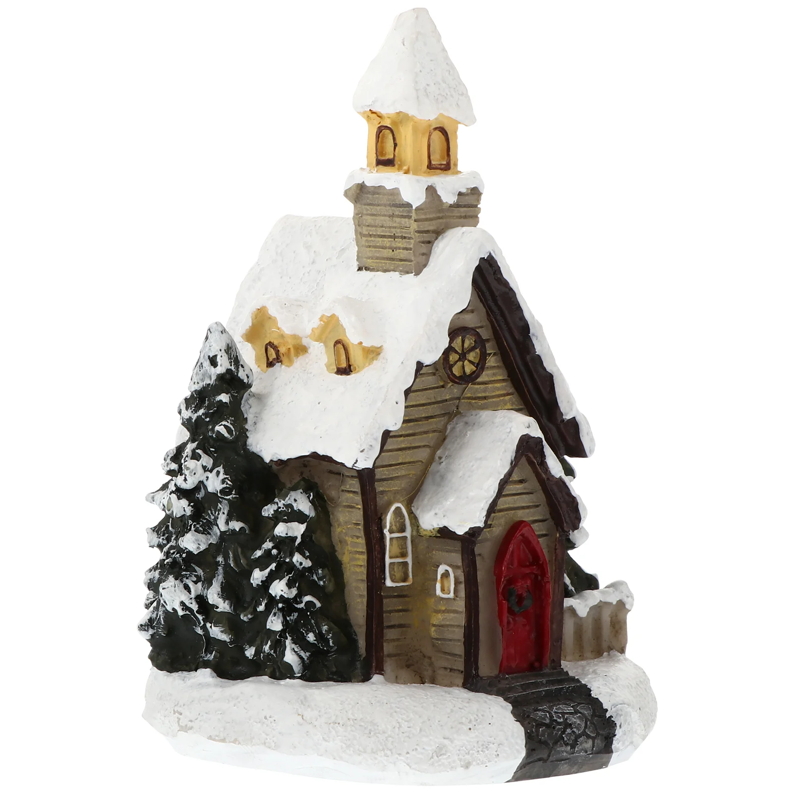 

1Pc Christmas Cabin Village House Town Holiday Pendant Christmas Village Houses Scene Resin Christmas Ornaments
