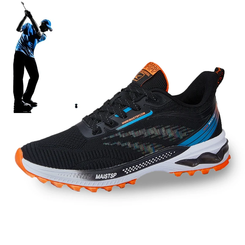 2022 Brand New Men's Golf Shoes Summer Breathable Golf Training Shoes Youth Fashion Fitness Running Shoes Men's Walking Shoess