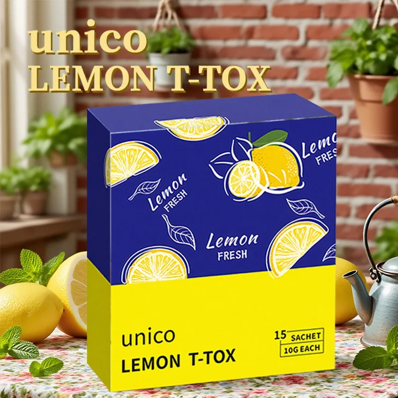 Фото UNICO LEMON TTOX (10 ПАКЕТОВ) Лимонный порошок для приготовления напитков с горячей водой №4