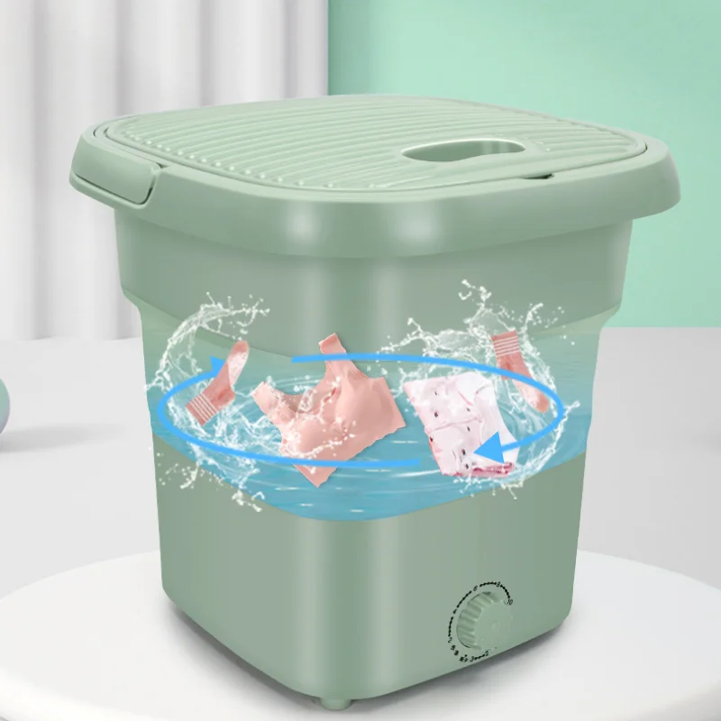 

Portable washing machine Large size mini washing machine Folding baby underwear Socks Plus motor can wash adult clothes
