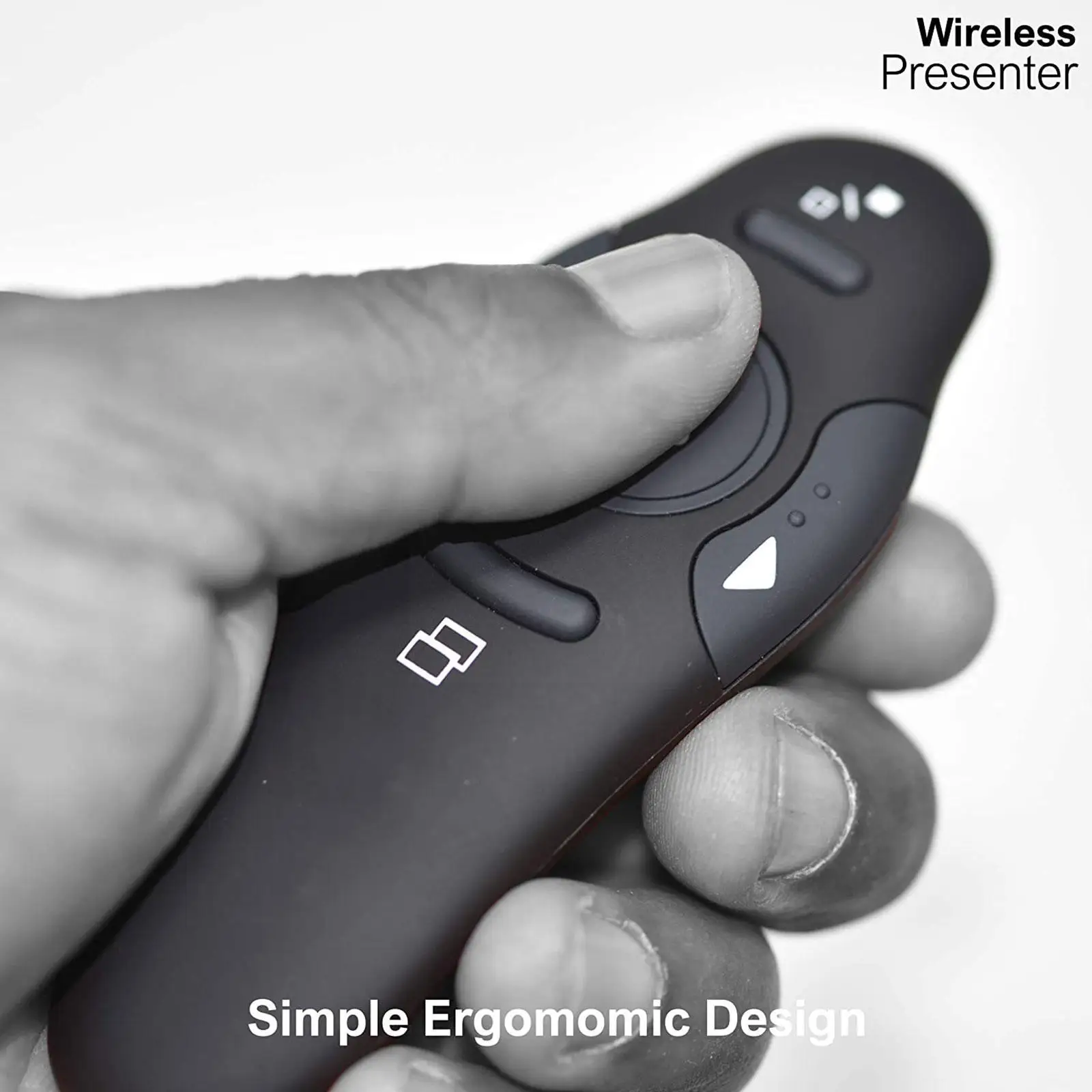 Беспроводной USB-кликер для презентаций PowerPoint с RF-указателем и возможностью перелистывания страниц.