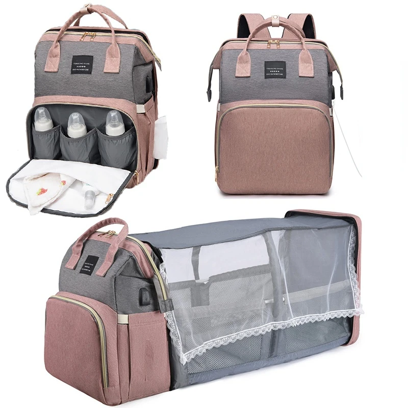 

Складная сумка для мамы, легкий переносной рюкзак для детской кроватки, вместительная сумка для мам