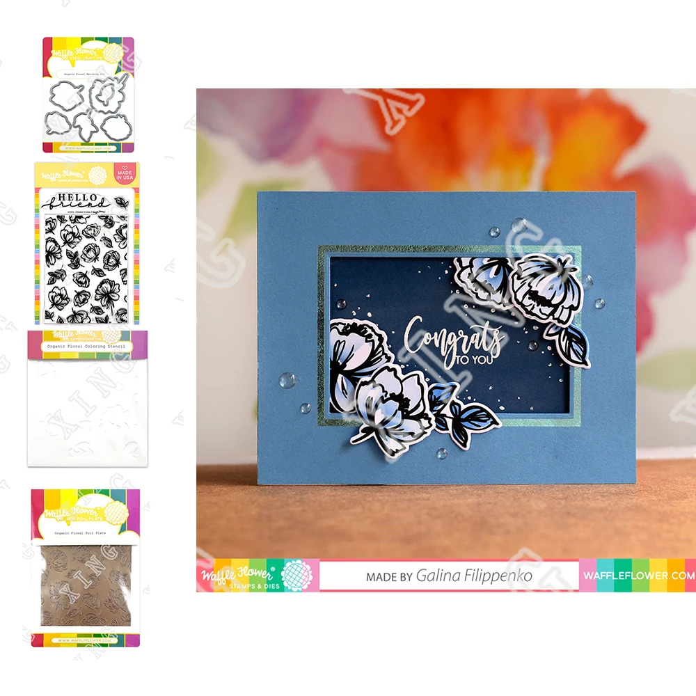 

2022 Hot Sale Organic Floral Metal Cutting Dies Diy Scrapbook Craft Knife Blade Punch Hot Foil Decorate Embossing Stamps Stencil