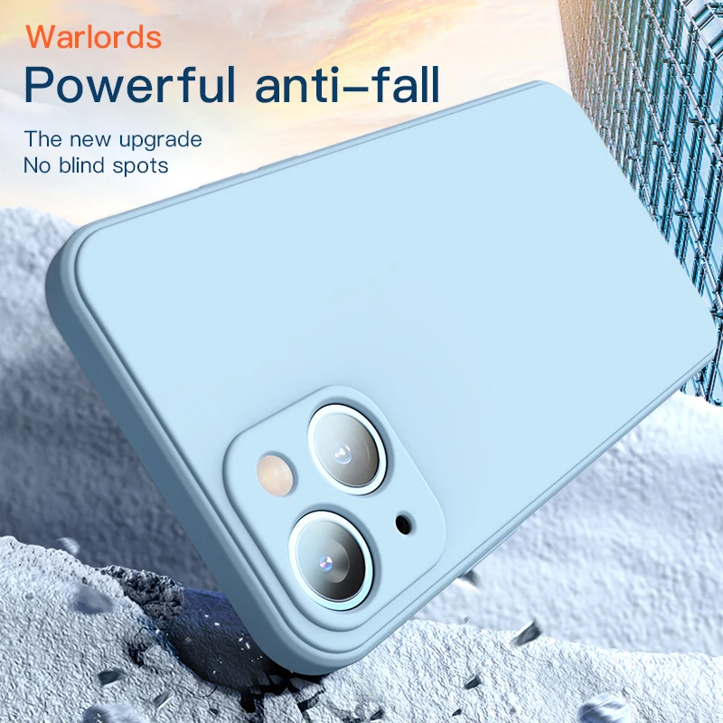 Чехол из жидкого силикона для IPhone 15 14 13 12 11 Pro Max XS X XR 7 8 Plus