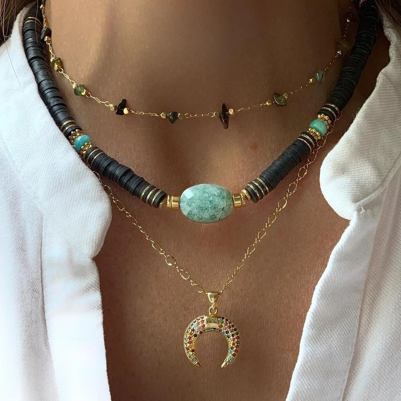 Лидер продаж 2022 праздничное богемное ожерелье INS с цветными бусинами