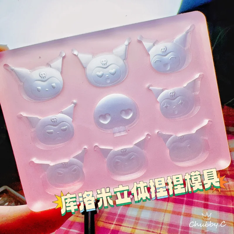 

New Diy Sanrios Kuromi Anime Resin dispensing Dropping glue filling mold Silicone Mold