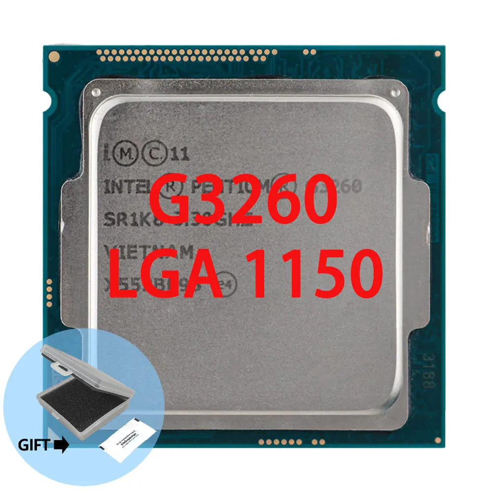 

Оригинальный процессор Intel CPU Pentium G3260 3,30 ГГц 3M двухъядерный Бесплатная доставка Быстрая доставка Разъем 1150