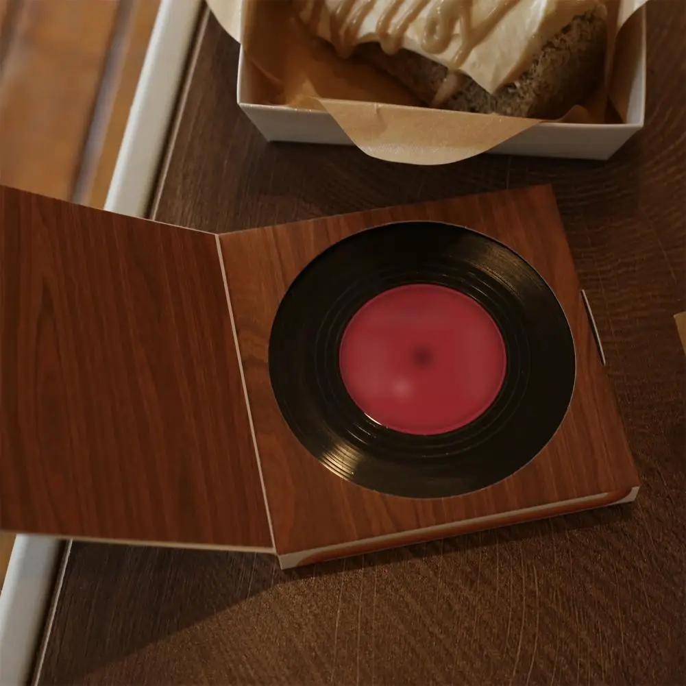 Cup Coaster 6Pcs Practical Creative Fine Workmanship  Vintage Record Table Coffee Tea Coaster Household Supply