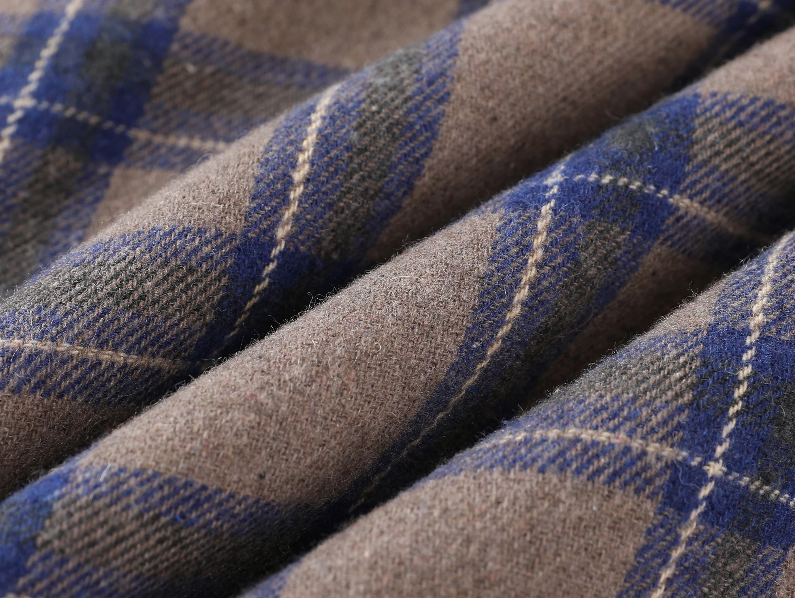 KAPMENTS Мужская винтажная фланелевая клетчатая рубашка в стиле Харадзюку мужские