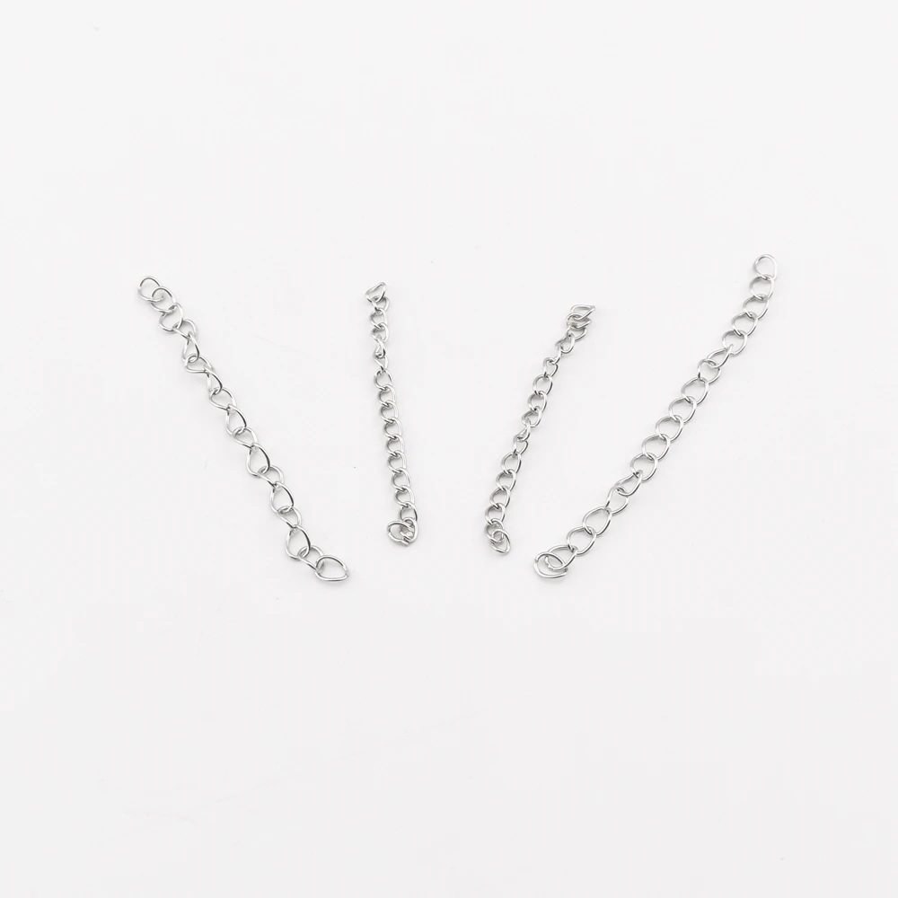 

Цепочки-удлинители из нержавеющей стали для браслетов, 5/7 см, 100 шт./лот