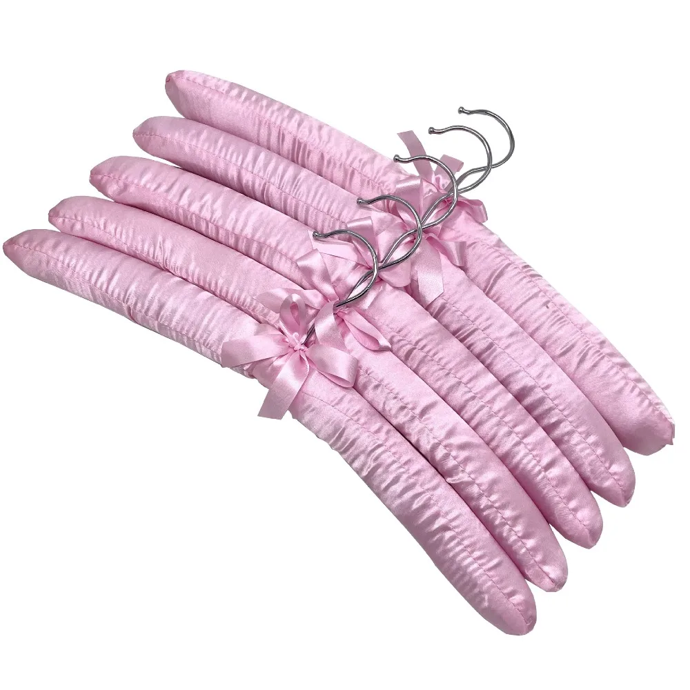 

5 шт., атласные вешалки для одежды