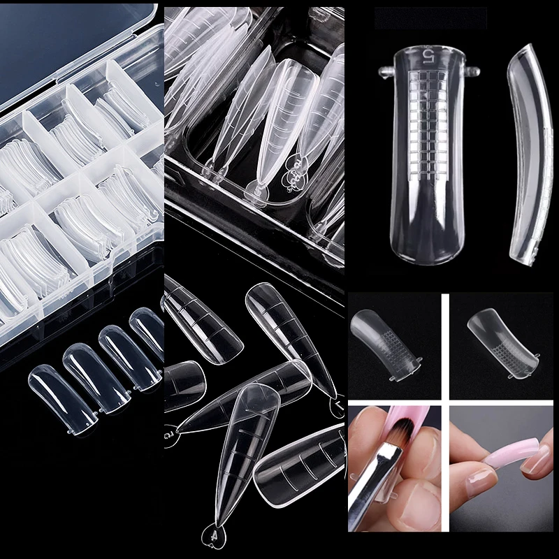 

Верхние формы для наращивания ногтей, пластиковые, гелевые, накладные, акриловые, 100 шт.