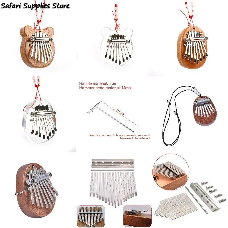 

8 Key Mini Kalimba Exquisite Finger Thumb Piano Marimba Musical Good Accessory Pendant Gift Musical Instruments Keyboard