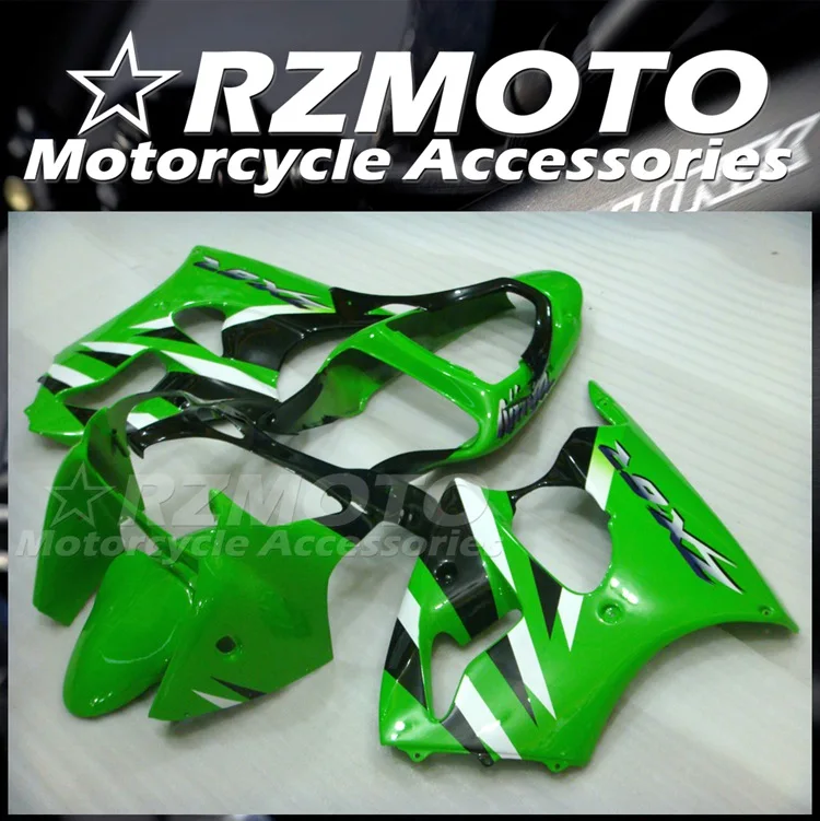 

Новый комплект обтекателей для мотоцикла ABS, подходит для Kawasaki Ninja ZX-6R ZX6R 636 2000 2001 00 01 02, кузов черного и зеленого цвета