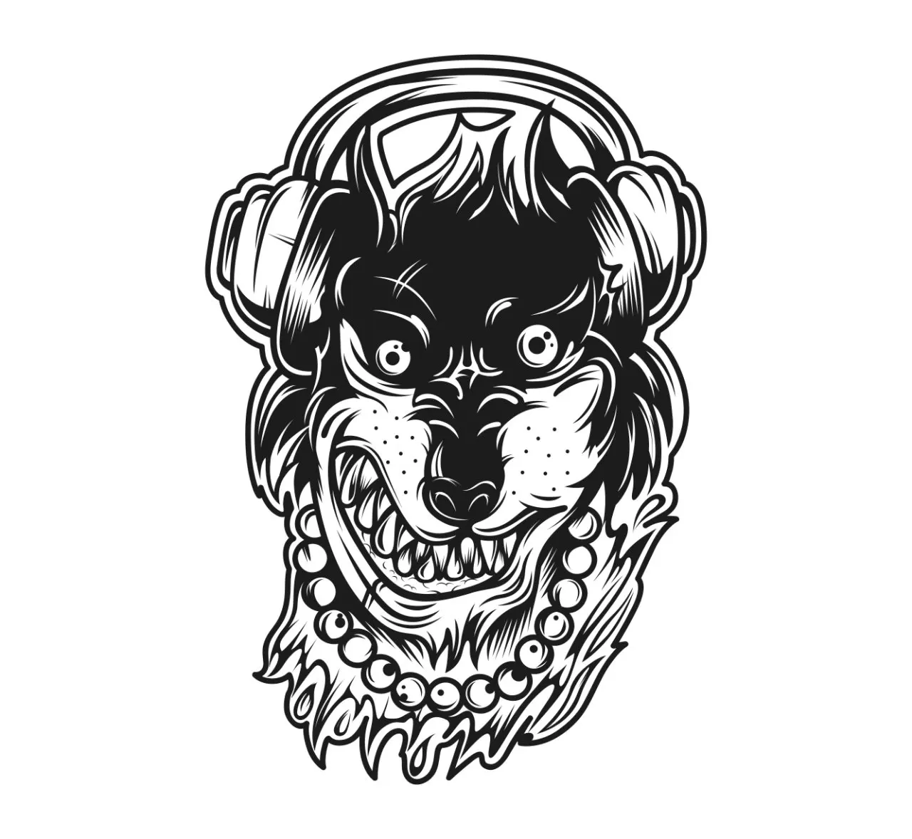 

Наклейка с изображением собаки Thikky Extreme