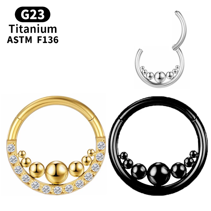 

Piercing Titanium Nose Ring Tragus Clicker Diaphragm Black Industrial Tragus Cartilage Sexy Earrings Women Body Helix Jewelry