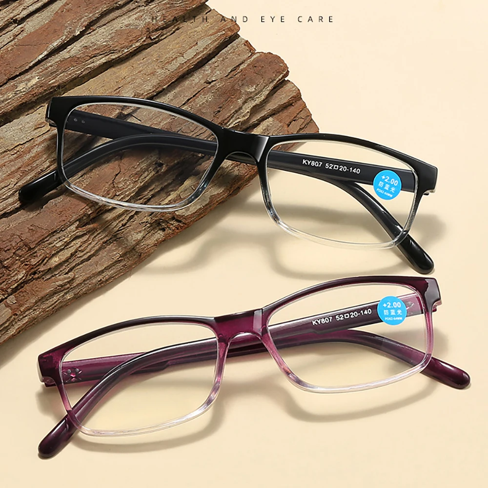 6 упаковок дешевых очков для чтения с защитой от синего света и градиентной