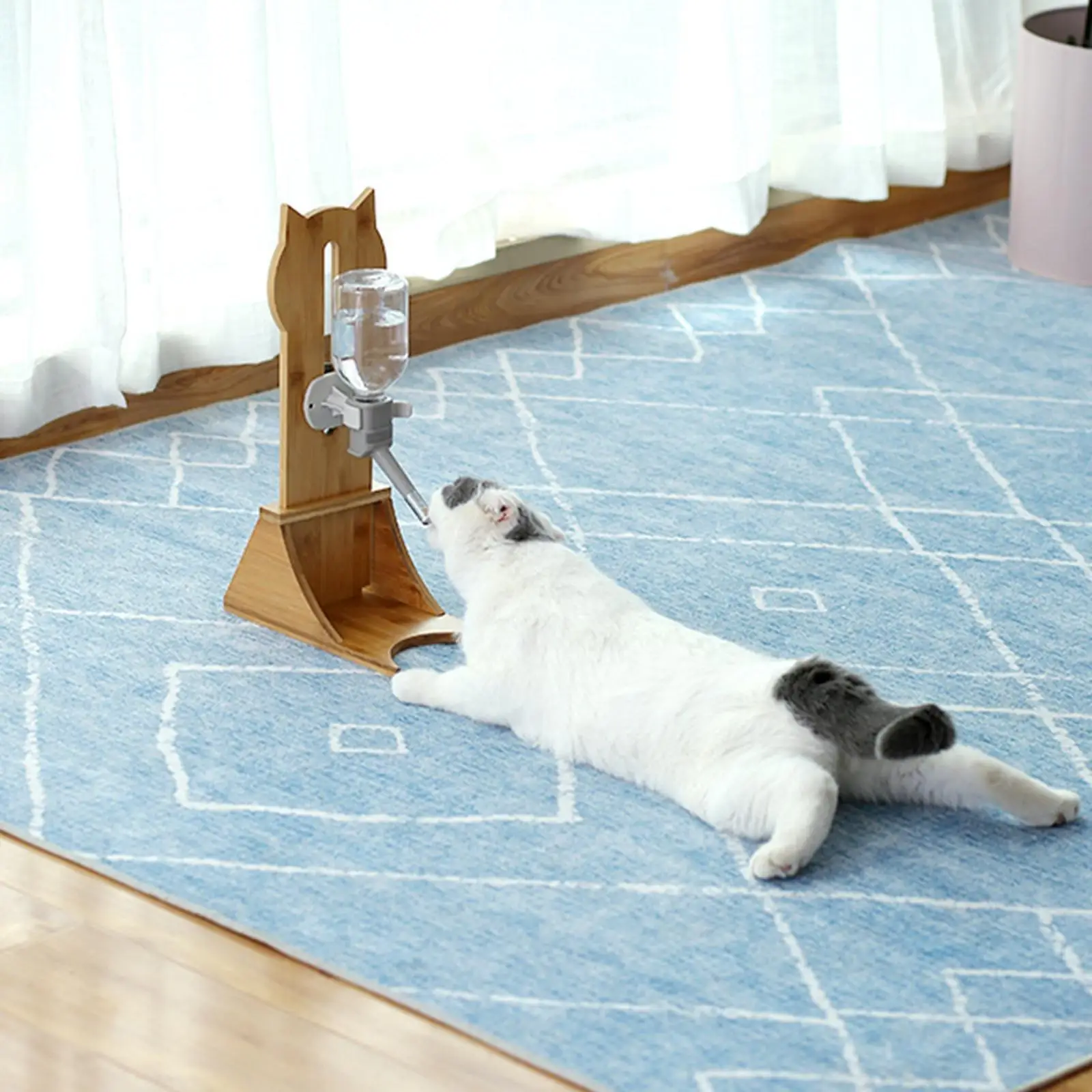 Кормушка для воды домашних животных деревянная стойка подвесной фонтан