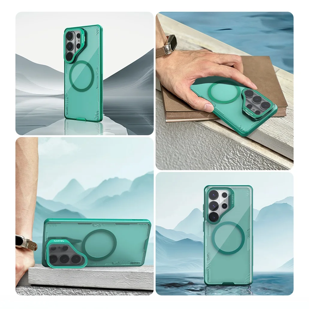 Фото Чехол NILLKIN для Samsung Galaxy S26 Ultra Magsafe Iceblade Prop, держатель для телефона, защита камеры, прозрачный магнитный чехол для S26Ultra №2